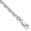 Sterling Silver 4.9mm Beveled Oval Cable Chain