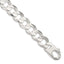 Sterling Silver 15.75mm Concave Beveled Curb Chain