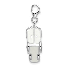 Sophia Jewelers Sterling Silver Enamel Train Charm with Lobster Clasp