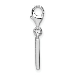 Amore La Vita Sterling Silver CZ Initial Charm with Fancy Clasp