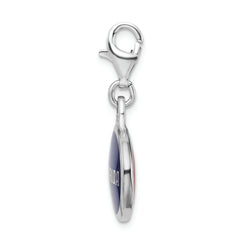 Sterling Silver University of Florida Enamel Charm with Lobster Clasp