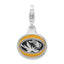 Of Missouri Enameled Charm in Sterling Silver with Lobster Clasp - Sophia Jewelers