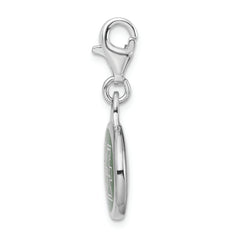 Sterling Silver Enamel Marshall University Charm with Lobster Clasp