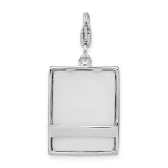 Sophia Jewelers Sterling Silver 925 3D Enameled Photo Frame Charm