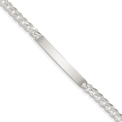 Sterling Silver Curb ID Bracelet