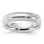 Sterling Silver 5mm Comfort Fit Half Round Milgrain Size 12 Band
