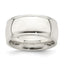 Sterling Silver 9mm Comfort Fit Half Round Milgrain Size 13.5 Band