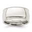 Milgrain Half-Round Wedding Band in Sterling Silver, 10mm Comfort Fit - Sophia Jewelers