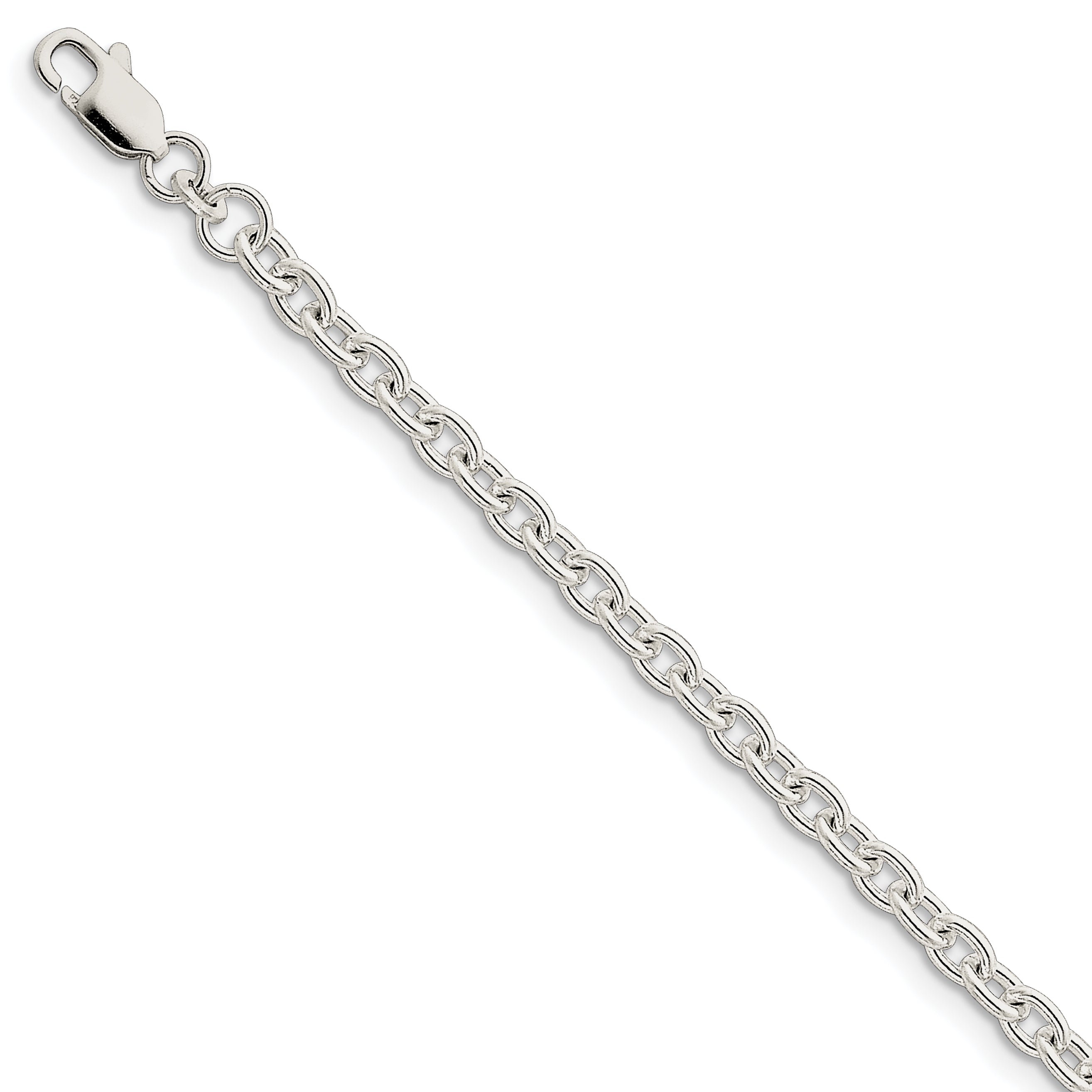 Sterling Silver 4.5mm Cable Chain