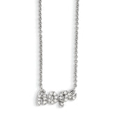 Cheryl M Sterling Silver CZ HOPE 18in. Necklace