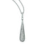 Cubic Zirconia Dangle Necklace in Sterling Silver - Sophia Jewelers