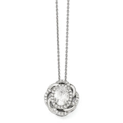 Cheryl M Sterling Silver CZ 18in Necklace