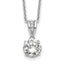 Cubic Zirconia Xo Gallery Necklace in Gold-Plated Sterling Silver, 18 Inch - Sophia Jewelers