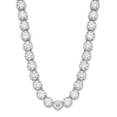 Cheryl M Sterling Silver Rhodium-plated Brilliant-cut CZ 18 Inch Necklace