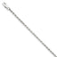 Sterling Silver 2.25mm Diamond-cut Rope Chain