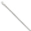 Sterling Silver 2.75mm Diamond-cut Rope Chain