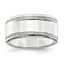 Rope Edge Flat Wedding Band in Sterling Silver, 9.5mm - Sophia Jewelers