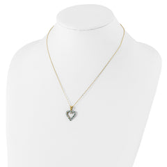 Sophia Jewelers 18K Gold-Plated Sterling Silver Necklace with Emerald & Diamond Mystique