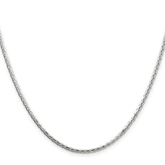 Sophia Jewelers Sterling Silver 925 Polished Women's Spiga Chain Necklace