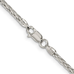 Sophia Jewelers Sterling Silver 925 Polished Women's Spiga Chain Necklace