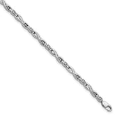 Sterling Silver Rhodium-plated Diam. Bracelet