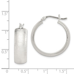 **Sterling Silver 925 Hoop Earrings with Laser-Cut Design & Anti-Tarnish Finish**
