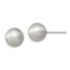 Sterling Silver Polished 10mm Laser-cut Post Earrings