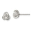 Sterling Silver Polished Fancy Love Knot Post Earrings