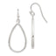 Teardrop Dangle Earrings in Sterling Silver, 19mm - Sophia Jewelers