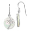 Mother of Pearl Palm Tree Dangle Earrings in Sterling Silver - Sophia Jewelers