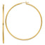 Sterling Silver Gold-Tone Polished 2x70mm Hoop Earrings
