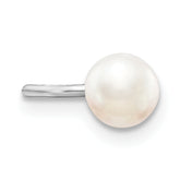Sterling Silver Rhodium-plated FWC Pearl Pair of Cuff Earrings