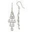 Rh-Pltd Fancy Pear Cubic Zirconia Dangle Chandelier Earrings in Sterling Silver - Sophia Jewelers