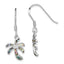 Abalone Palm Tree Dangle Earrings in Sterling Silver - Sophia Jewelers