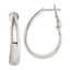 Omega Back Hoop Earrings in Sterling Silver, 24x30mm - Sophia Jewelers