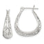 Swirl Filigree Hoop Earrings in Sterling Silver, 21mm - Sophia Jewelers