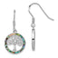 Abalone Circle Tree Dangle Earrings in Sterling Silver - Sophia Jewelers