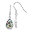 Abalone Teardrop Dangle Earrings in Sterling Silver - Sophia Jewelers