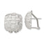 Woven Square Omega Back Stud Earrings in Sterling Silver, 18mm - Sophia Jewelers