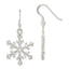 Snowflake Dangle Earrings in Sterling Silver, 20mm - Sophia Jewelers