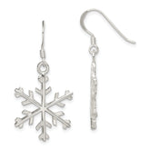 Sterling Silver Snowflake Dangle Earrings