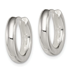 Sterling Silver Polished Hinged Hoop Earrings