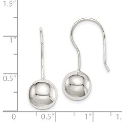 Sterling Silver 10mm Ball Earrings