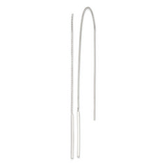 Sterling Silver Polished Bar Threader Earrings