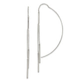 Sterling Silver Polished Multi-Strand Bar Threader Earrings