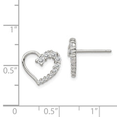 Sterling Silver CZ Journey Earrings