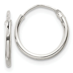 Sterling Silver 1.3mm Hoop Earrings