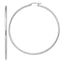 Sterling Silver Rhodium-plated 2mm Diamond Cut Hoop Earrings