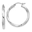 3x30mmTwisted Hoop Earrings in Sterling Silver, 30mm - Sophia Jewelers
