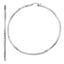 Twisted Hoop Earrings in Sterling Silver, 80mm Satin & Diamond-Cut - Sophia Jewelers